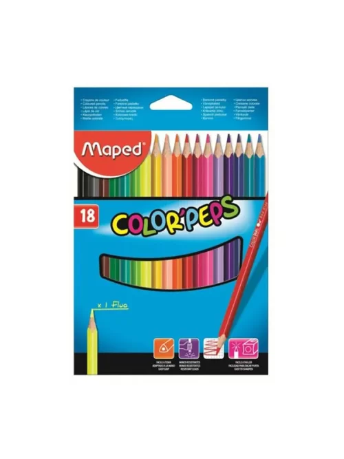 Maped drvene bojice color peps 18 komada