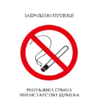 Nalepnica zabranjeno pušenje A7