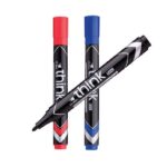 Deli permanentni marker kosi vrh-PLAVI