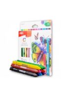 Deli voštane bojice 1/12 color emotion pvc