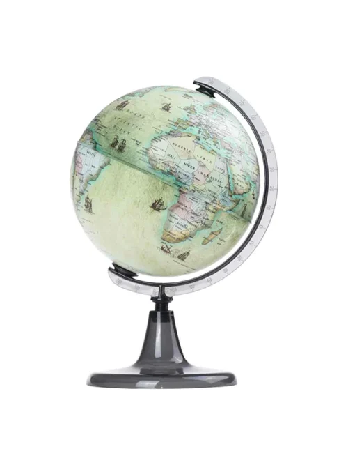 globus planetoid antique zeleni